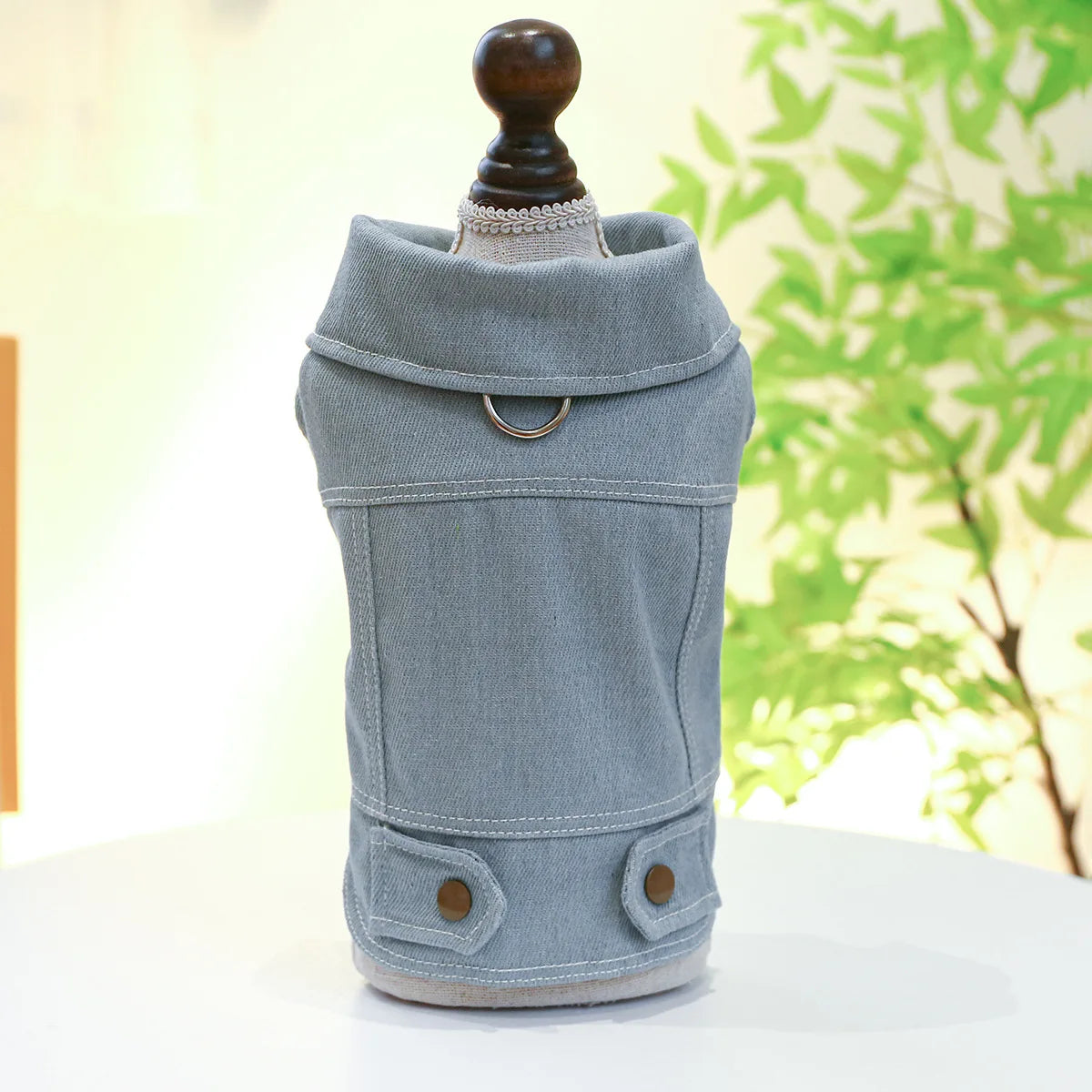 Pet Clothing Spring And Autumn Handsome Cool Cowboy Coat Suitable Cute Rock Roll Denim Clothing for Small and Medium sized Dogs