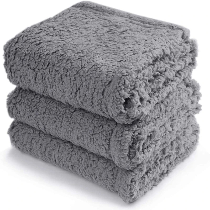 Calming Blankets Fluffy Soft Sherpa Premium Fleece Pet Blanket Dog Puppy Cat Mats for Sofa Bed Couch Furniture Protector Cover