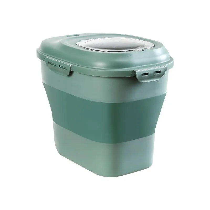 Hot Selling Dog Food Storage Container Collapsible Dog Food Container with Airtight Lids Wheels Large Pet Food Storage