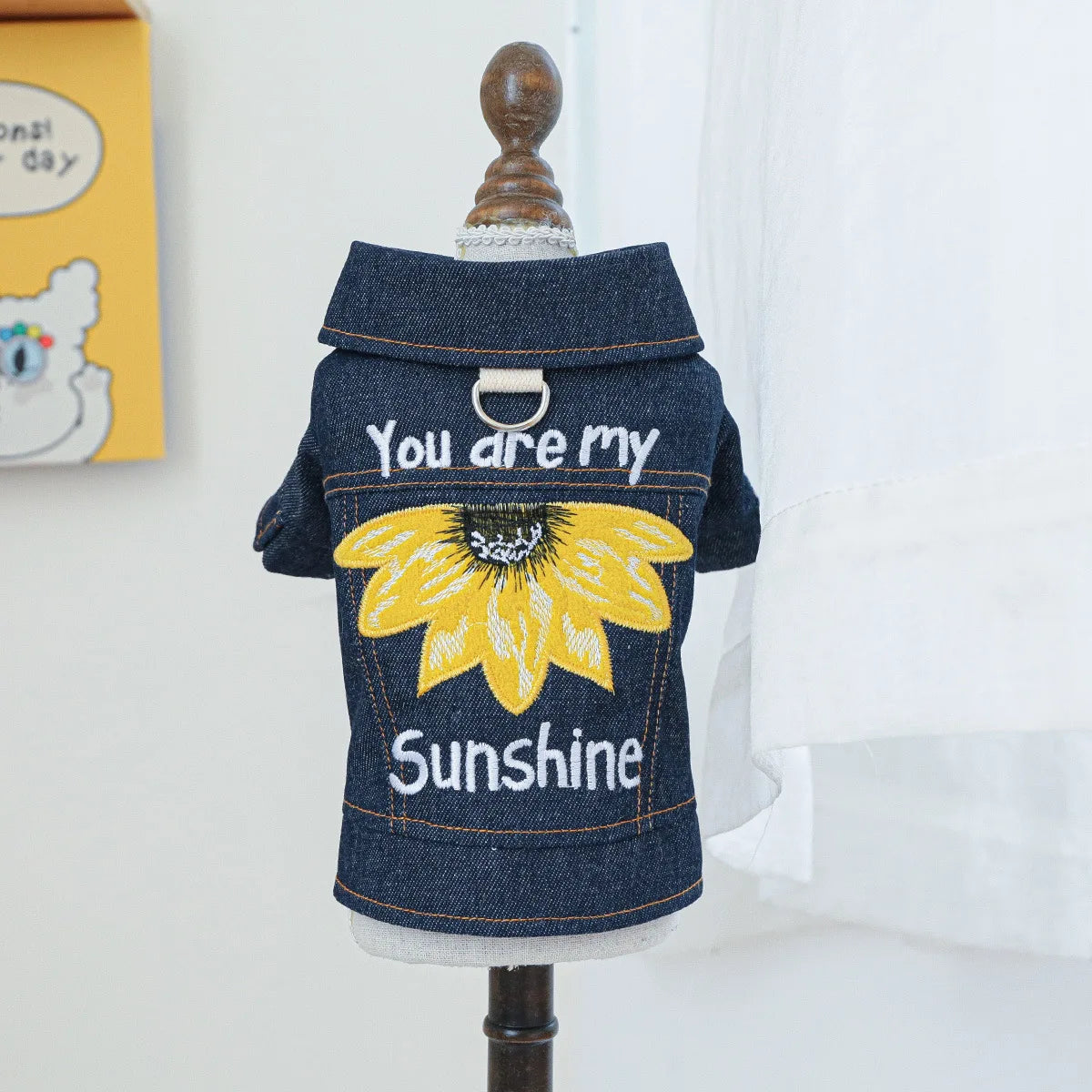 Pet Clothing Spring And Autumn Handsome Cool Cowboy Coat Suitable Cute Rock Roll Denim Clothing for Small and Medium sized Dogs