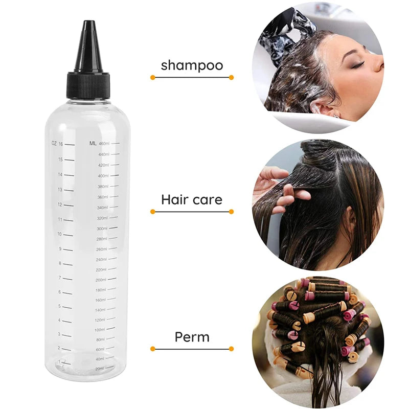 5Pcs 30/60/100/120/250/500ml Empty PET Plastic Ink Bottles With Screw-On Lids Refillable Liquid Oil  Dropper Bottles Container