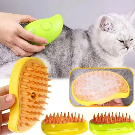 New Steam Brush for Cats Brush Cats Humidifier Steam Brush for Pet Comb for Cats Gadgets Animal Hair Remover MMRYP05