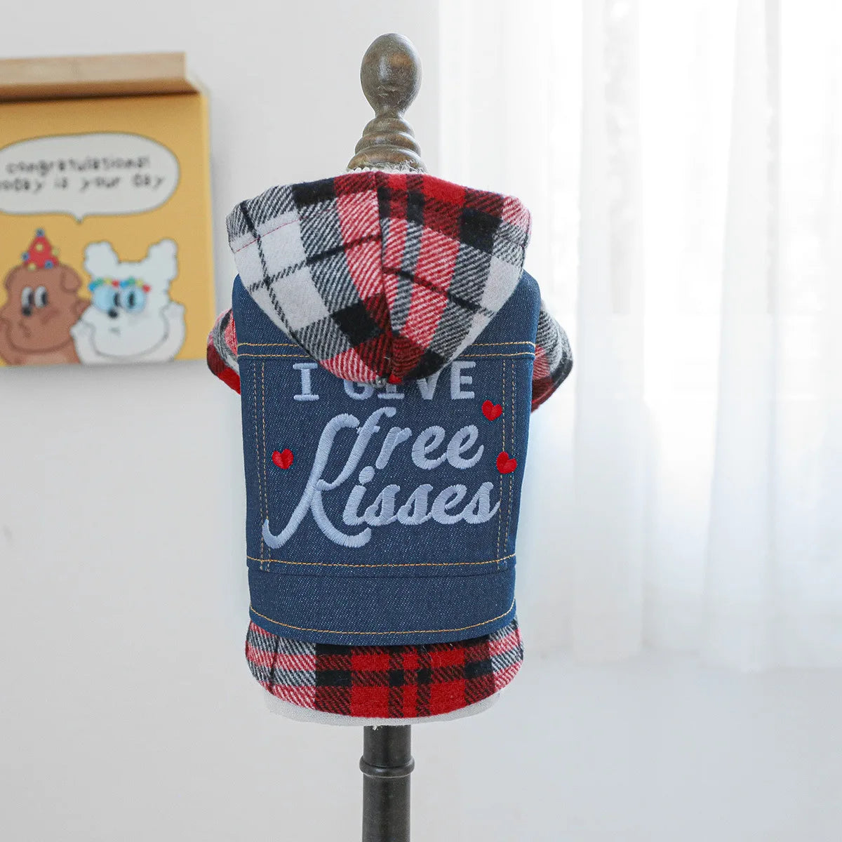 Pet Clothing Spring And Autumn Handsome Cool Cowboy Coat Suitable Cute Rock Roll Denim Clothing for Small and Medium sized Dogs