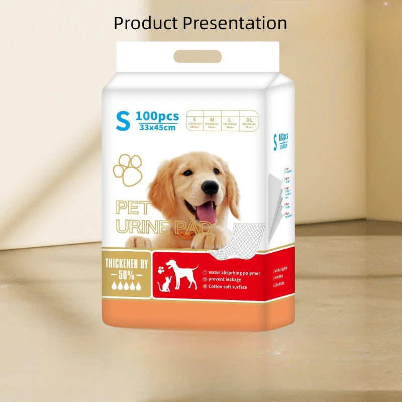 100/50/40/25PCS High Absorbent Thick Dogs Diapers Disposable Puppy Training Pee Pads Quick Dry Surface Mat Clean Cushion 배변패드