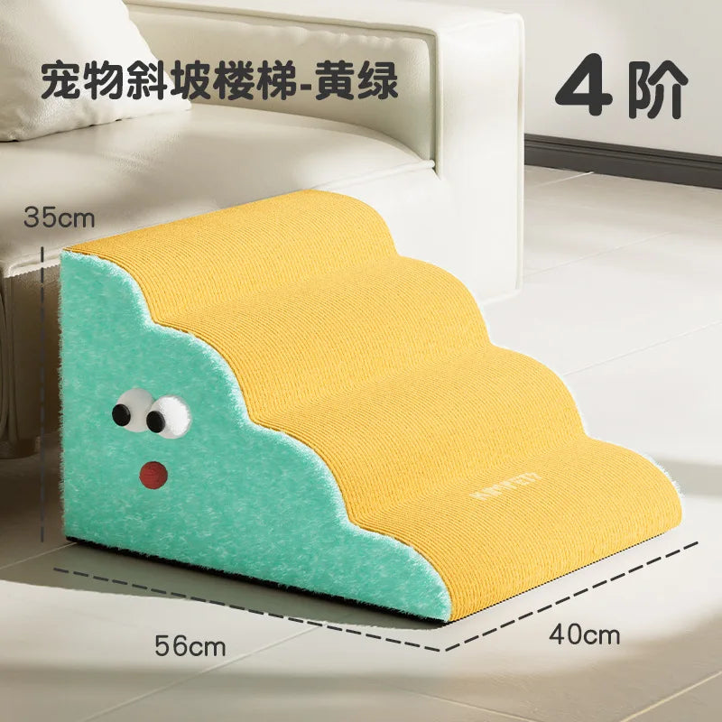 Pet 2/3 Step Stair Dog/Cat Ramp Ladder Memory Foam Sponge Dogs Sofa Removable and Washable Training Pet Ramp Stairs Pet Supplies