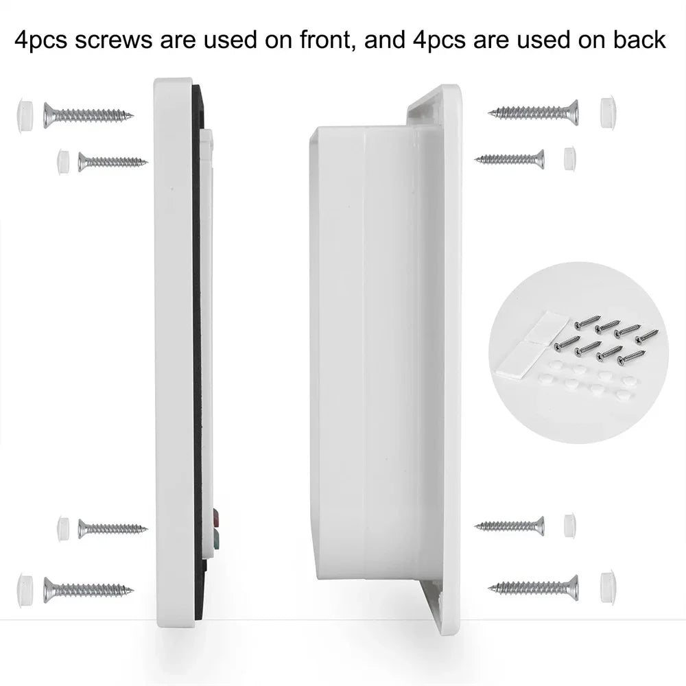 Magnetic 4-Way Lock Cat Flap Door for Interior & Exterior Doors Windows ABS Plastic Pet Gate Safety Entry/Exit for Cats & Dogs