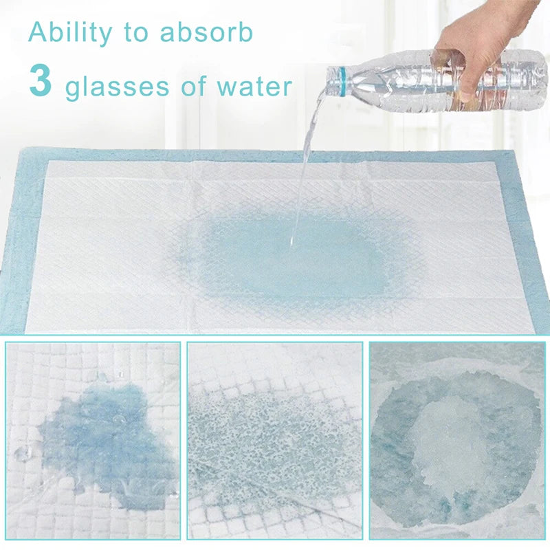 Tieker 20/40/50 pieces of disposable extra thick pet diapers pet training pads super absorbent cats and dogs pet supplies
