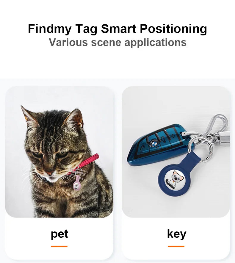Findmy Tag Global Pet Locator for cats and dogs tracking locating artifact