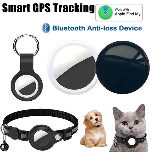 Mini Smart GPS Tracker System For FindMy App Smart Bluetooth 5.3 Locator Child Finder Bag Anti-Loss Pet Collar with Tracker