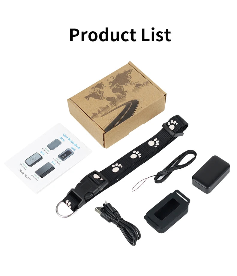Waterproof Pet GPS Tracker, Location Adjustable Collar, Real-Time Call, Remote Control GPS Locator for Cats and Dogs, GSM, AGPS,