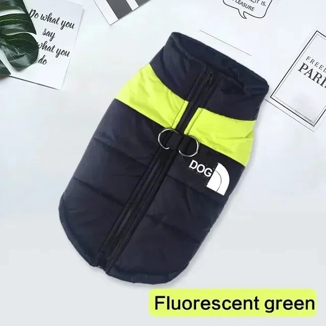 Waterproof Warm Dog Clothing for Small Medium Big Dogs Clothes Pet Coat Winter VThe OutfitJacket Dogest Padded Zipper