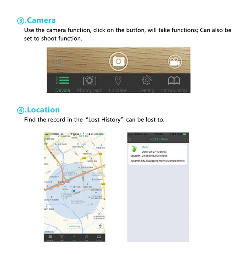 Smart Bluetooth GPS Tracker, Key Locator, Pet Anti-Lost Sensor Device, With Bluetooth, For Kids, Wallets, Luggage, Suitcases