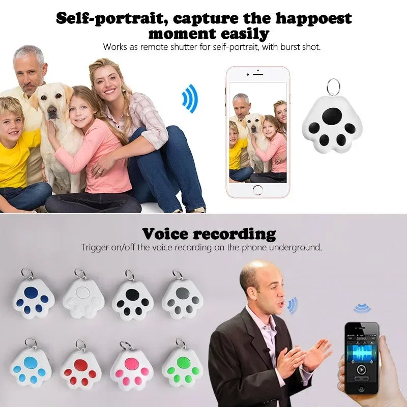 Mini Pet Anti-lost Smart GPS Tracker Key Kids Bag Finder Dog Cat Pet for IOS/ Android Locator Bluetooth Tracker Device Reminder