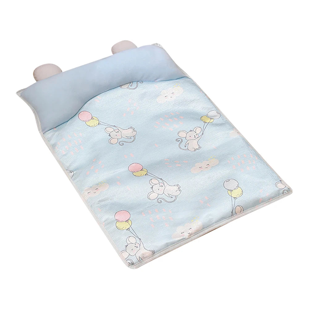 Summer Cooling Pet Mat – Ice Silk Dog Cat Bed Breathable Anti-Slip Cushion for Hot Weather, Washable Comfort for Small Medium