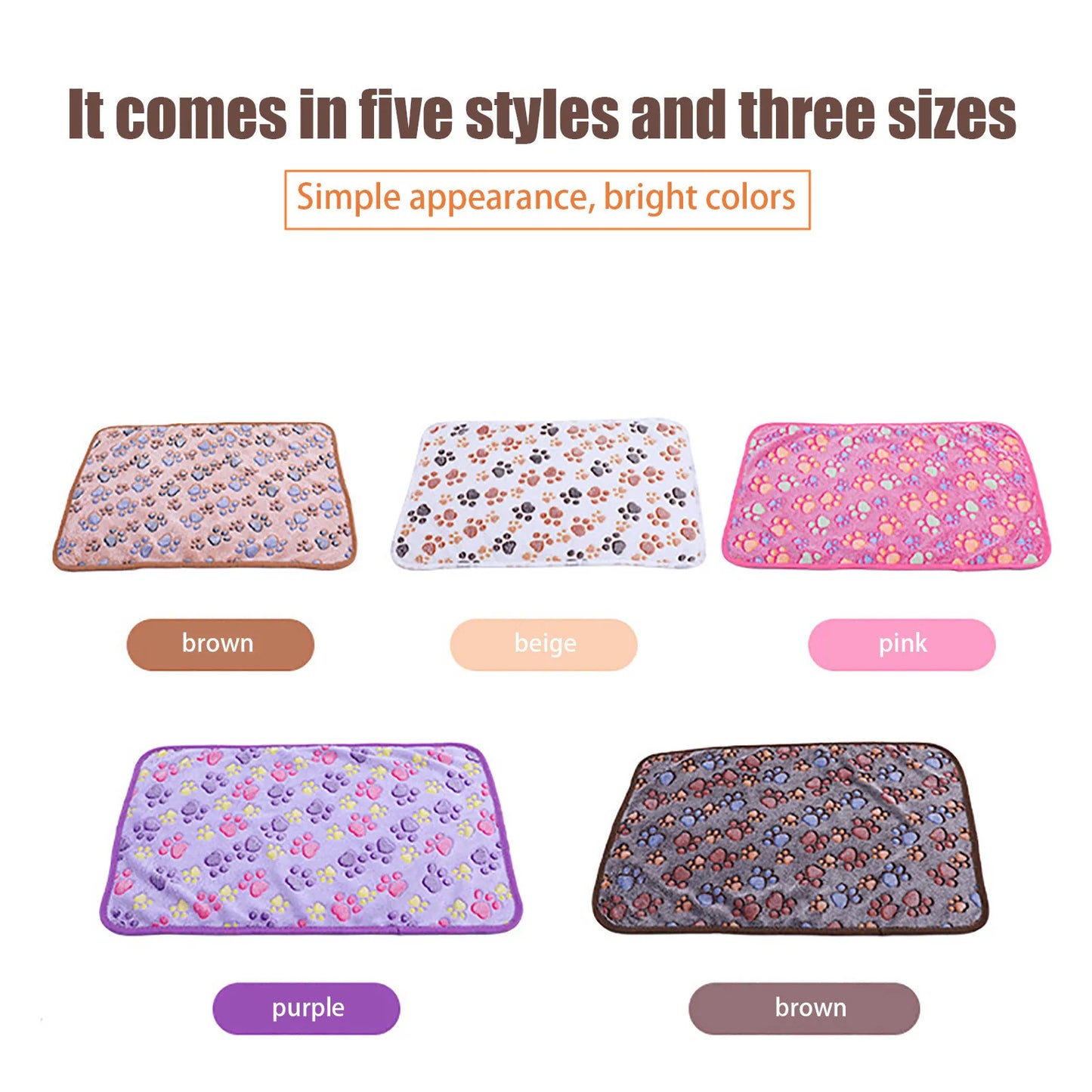 Pet Blanket Bed Mascotas Cama Perros Cachorro Soft Cute Printing Pets Fleece Sleep Mat Pad For Dogs And Cats Lovely Cushion