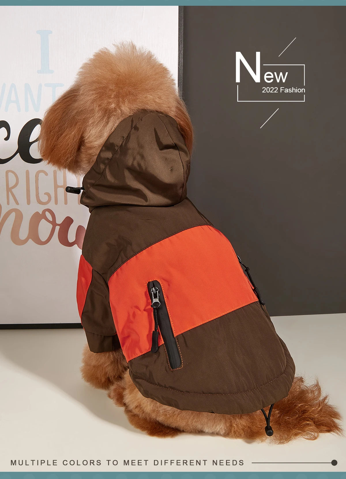 Waterproof Big Dog Clothes Winter Warm Pet Raincoat For Medium Large Dog Fashion Cool Dog Jacket French Bulldog Chihuahua Outfit
