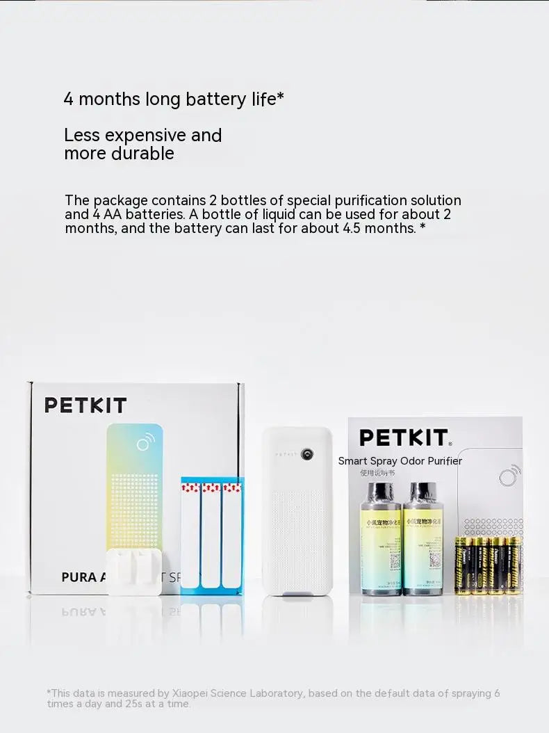 PETKIT PURA MAX Cat Litter Box Accessoriess Original Smart K3 Spray Odor Eliminator N50 Cat Toilet Odor Control Air Cleaning