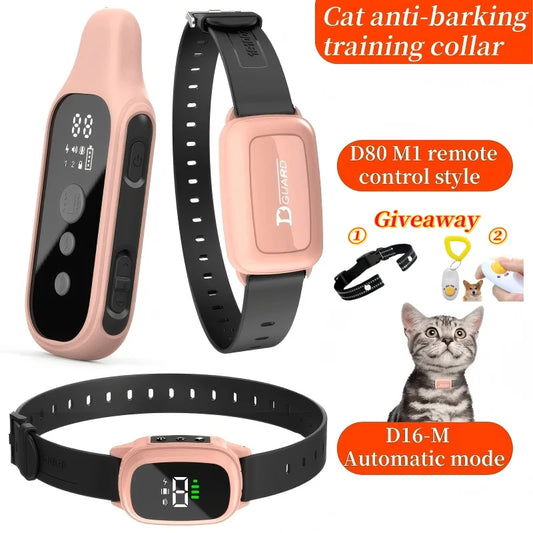 YHLC 800m Cat Anti Meowing Collar, Automatic No Shock Vibration Collar for Cats, Cat Trainer Designed Collar for Stop Meowing