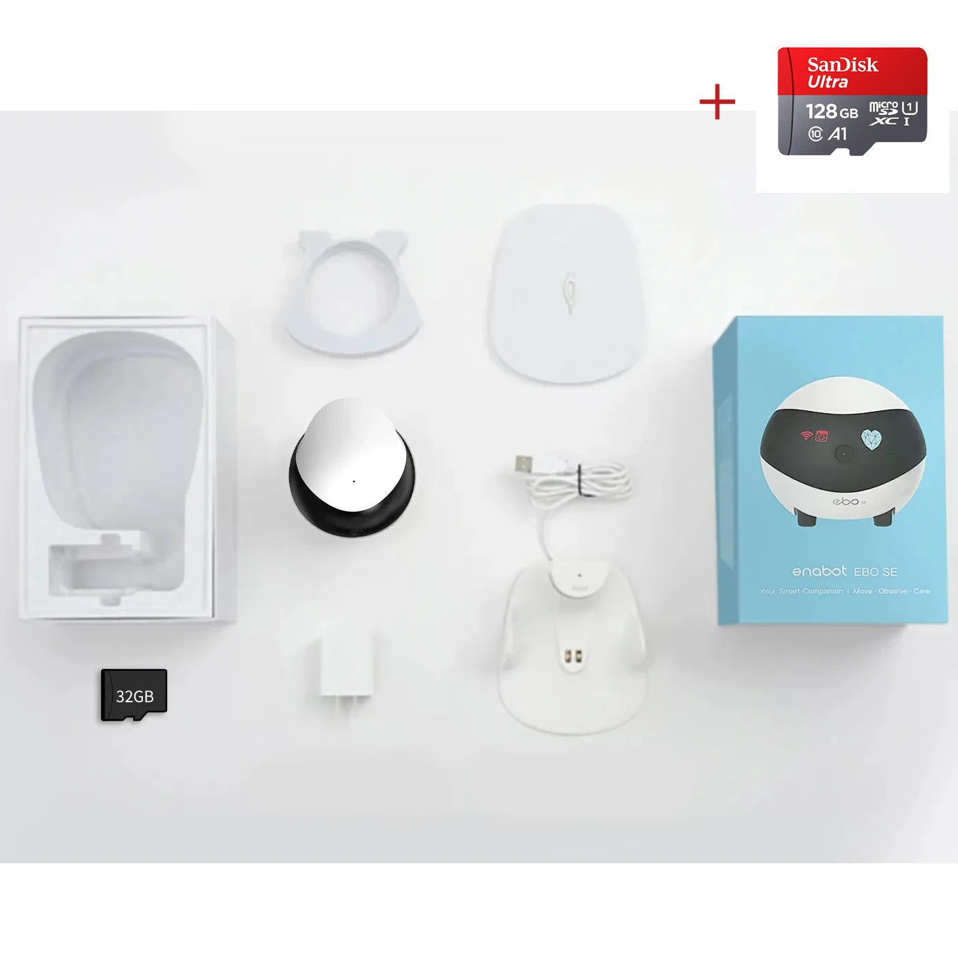 Enabot EBO SE Camera Robot for Dog Cat Baby 1080P Home Security Pet Camera Startlight Night Vision Wireless Remote Control