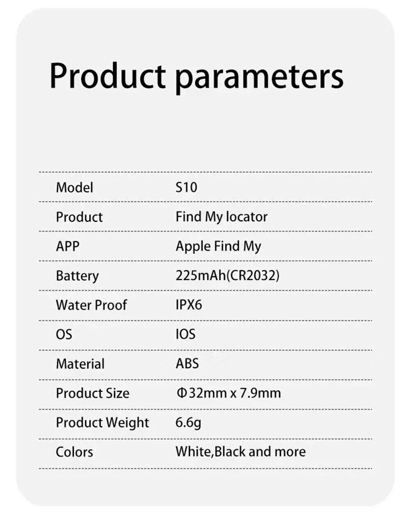 Xiaomi Mini Air Tag Bluetooth GPS Pet Trackers Work With Apple Find My Global Positioning Smart Tracker For Apple iOS System