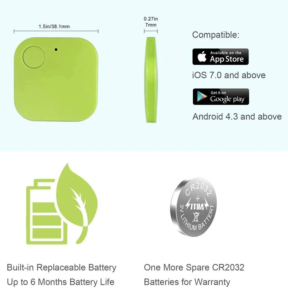 Mini Portable Tracking Electronic Pet Dog Key Finder Pet Cat Tracker Location Smart Pet Wallet items Tracker Anti-lost Alarm