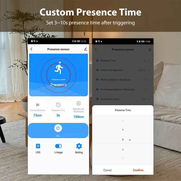 Tuya Zigbee/WIFI Human Presence Detector Smart Human Body Sensor 24GmmWave Radar Microwave Motion Sensor Intensity Detect 2mqtt