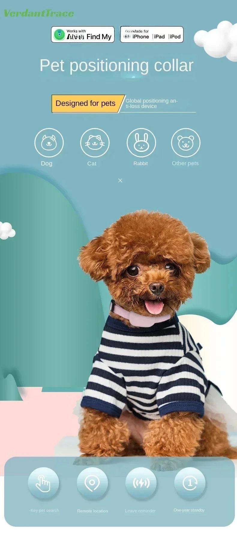 Find My Pet Positioning Collar Waterproof Dog Gps Animal Tracking Movement Alert Anti Lost Tracker Cats Remote Global Locator