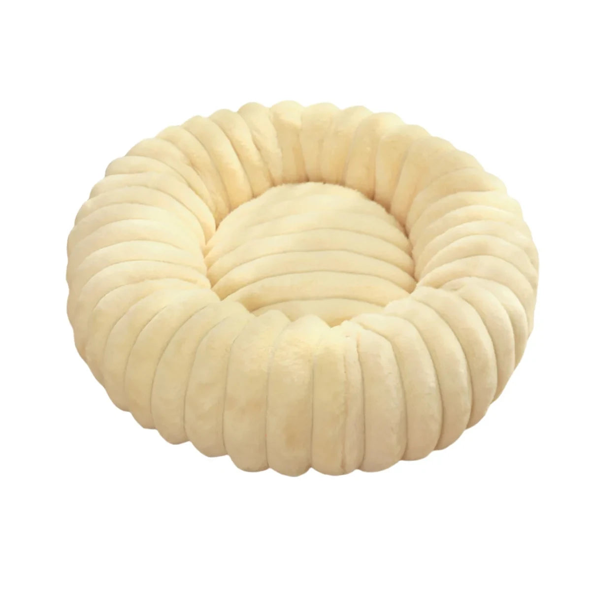 40-70cm Round Pet Bed for Dog Bed Super Soft Cat Bed Long Plush Dog House for Medium Dog House Winter Warm Sleeping