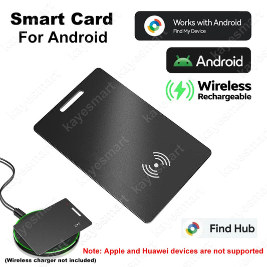 Smart Wallet Tracker Card Bluetooth Tracker for Android Key Luggage Finder Pet Locator Tag Works with Google Find My Device App