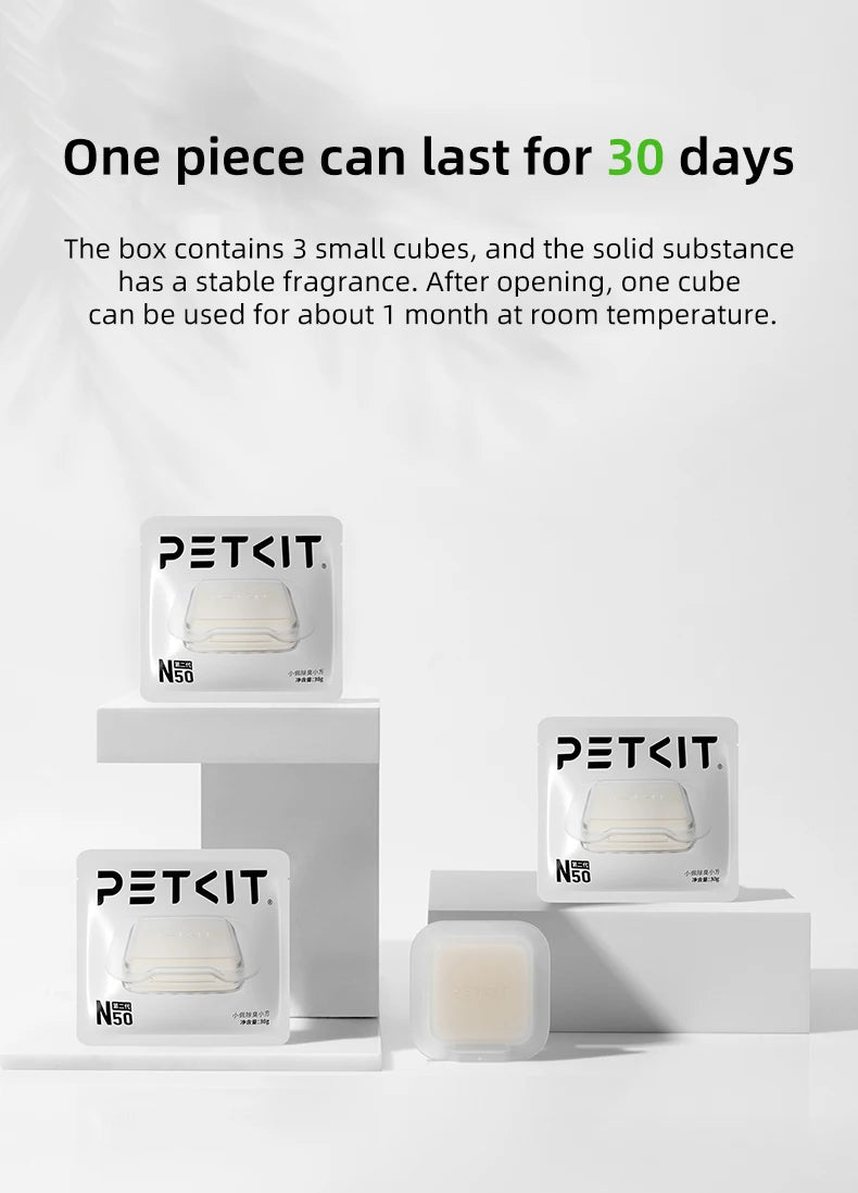 PETKIT Deodorant cubes N50 Second generation For PURA MAX cat litter box automatic Pet supplies Cats puramax2 parts deodorizer