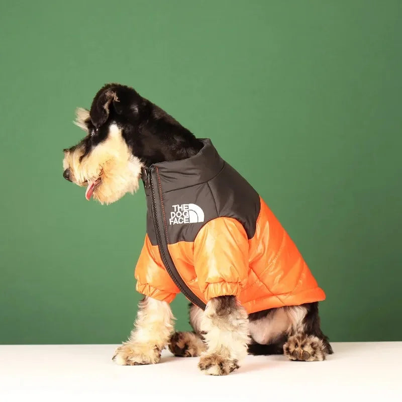 The Dog Face Winter Pet Dog Down Jacket Clothes for Small Medium Dogs Warm Thick White Duck Down Vest French Bulldog Puppy Coat