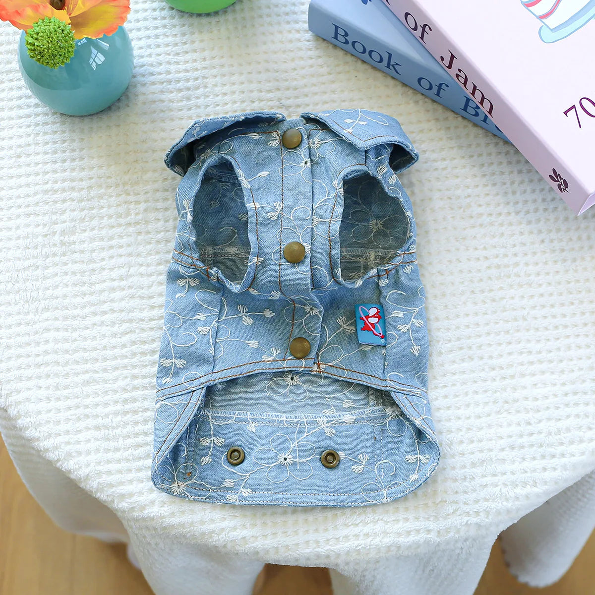 Denim Doggie Pet Jacket Sleeveless Vest Jeans Coat Autumn Spring Wear Apparel For Small Medium Dog XS XL Cat Puppy Clothes Goods