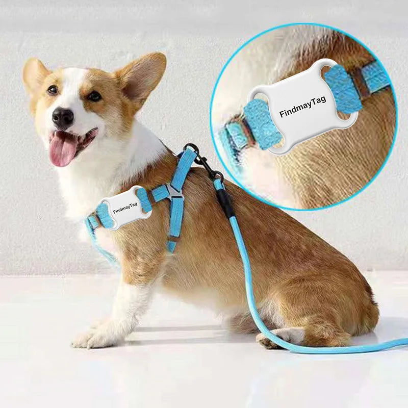 GPS Pet Tracker for Dogs Cats Waterproof Smart Activity Tracking Device Real Time Unlimited Range Tracker for Android&Apple