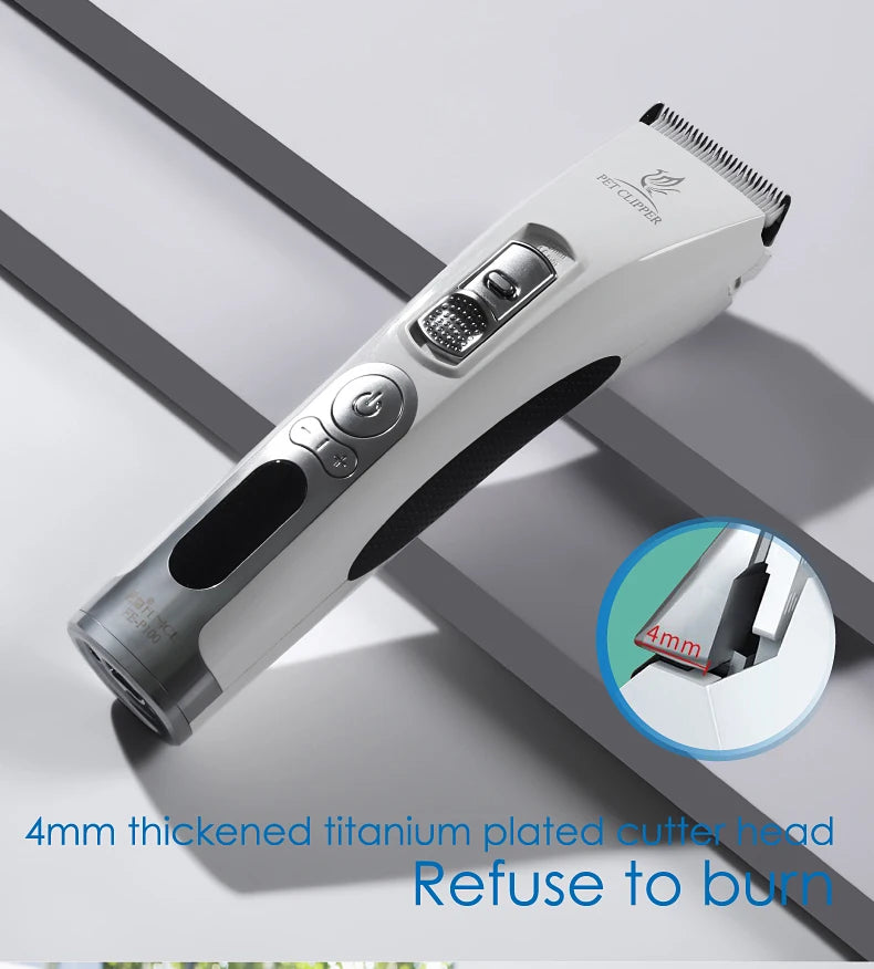 Fenice Electrical Pet Clipper Machine Dog Hair Clippers Grooming Animals Haircut Trimmer Shaver Set Pets Cordless Rechargeable