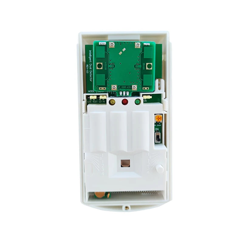 433MHz Wireless PIR MW Motion Sensor 100° 12M Detection, IP65 Waterproof for Indoor/Outdoor Use, Pet Immune for Burglar Alarm