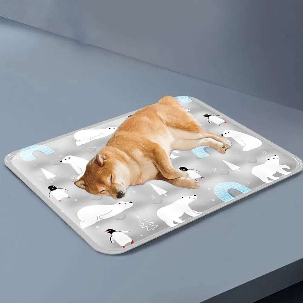Dog Mat Cooling Summer Pad Mat For Dogs Cat Blanket Sofa Breathable Pet Dog Bed Summer Washable For Small Medium Large Dogs Car