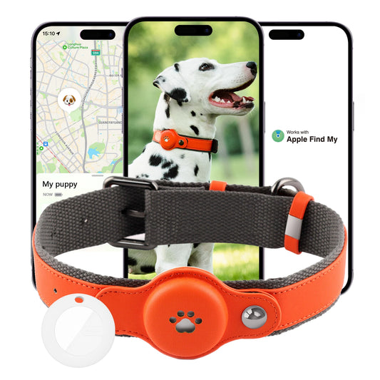 IP67 GPS Tracker for Dogs Waterproof Pet Tracking Smart Collar Real-time Location No Monthly Fee  Tracker Collar for Airtag iOS