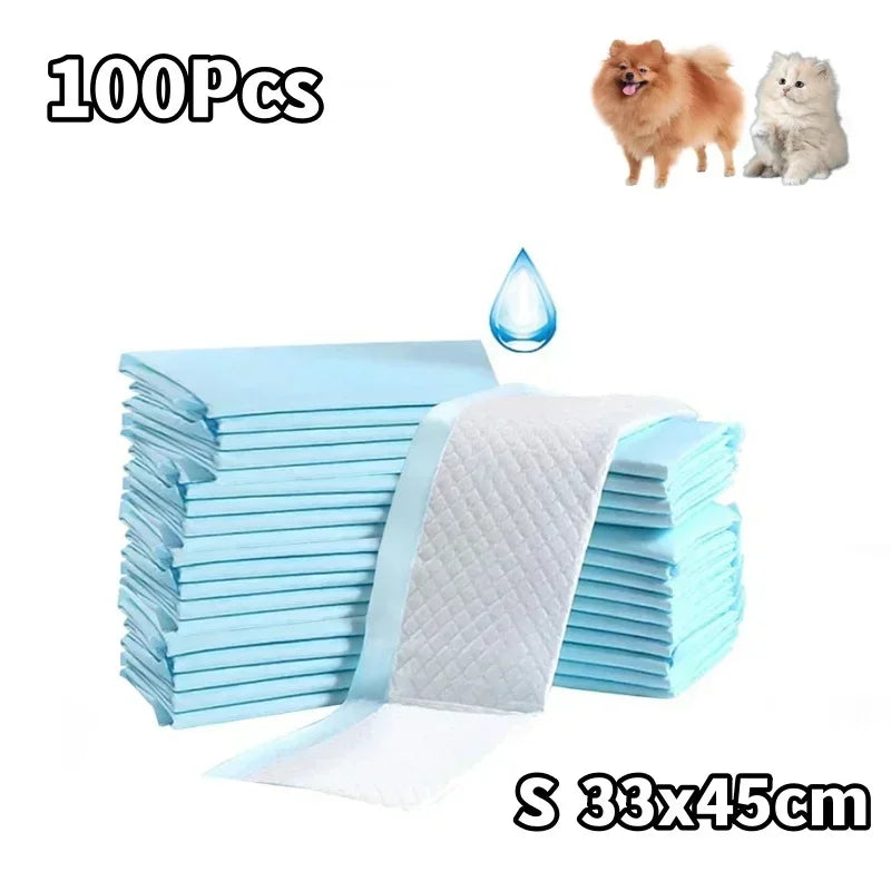 100 Ultra-Absorbent 90x60cm Quick-Dry Puppy Training Pads for Dogs, Nonwoven Fabric Pet Pee Pads for Effective Housebreaking