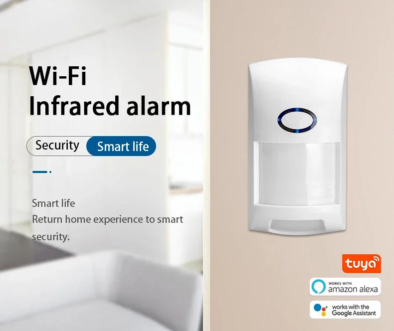 Tuya WiFi Motion Detector 25kg Pet Immune Sensor PIR Infrared Detectors APP Remote Control Smart Home Security Alarm