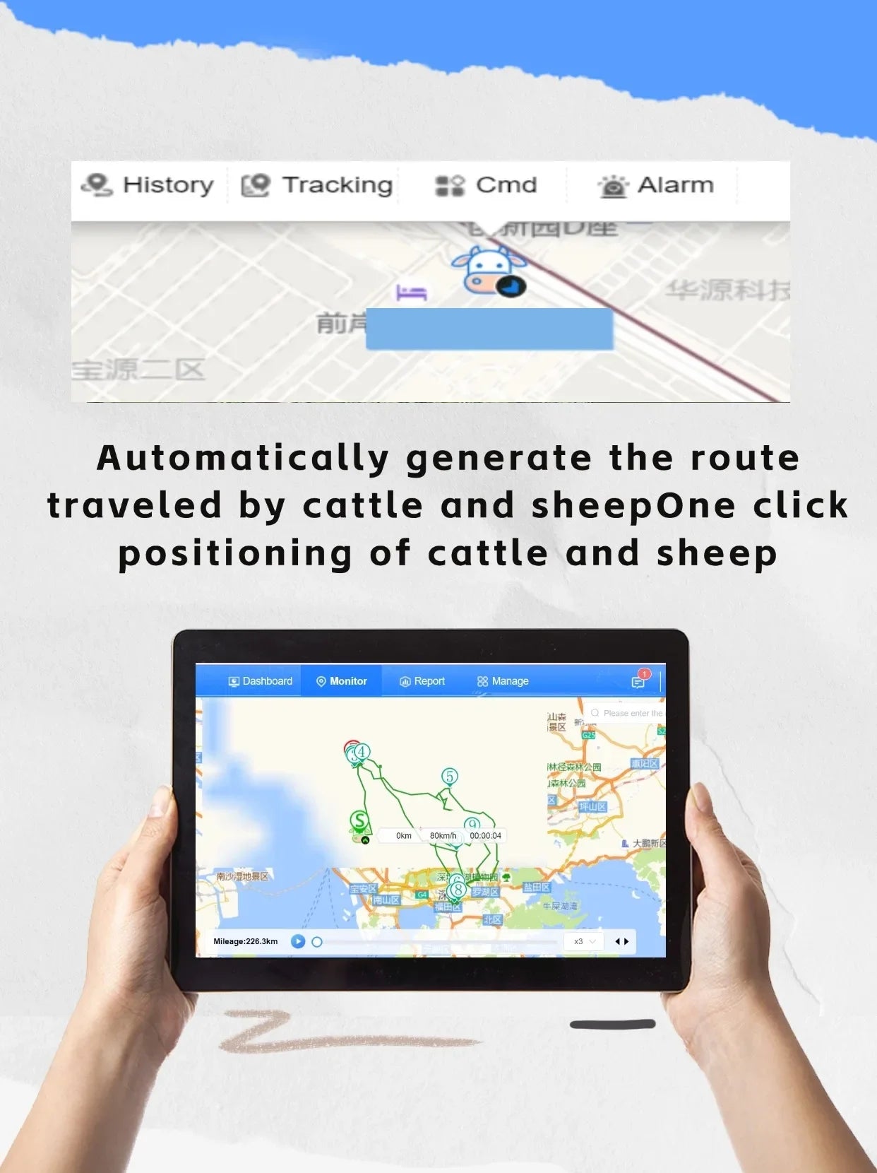 H502 GPS Pet Tracker Quality Intelligent Waterproof  Solar Energy Electronic Cattle Sheep Positioning Locator Android Compatible