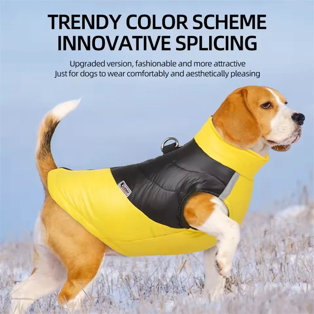 Warm Waterproof Cotton Winter Dog Jacket Vest for Small to Large Dogs Puppy French Bulldog Chihuahua York Pet Costume