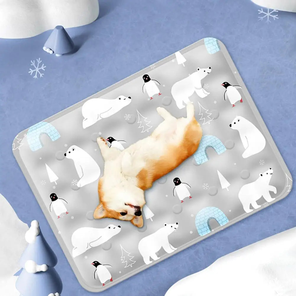 Dog Mat Cooling Summer Pad Mat For Dogs Cat Blanket Sofa Breathable Pet Dog Bed Summer Washable For Small Medium Large Dogs Car