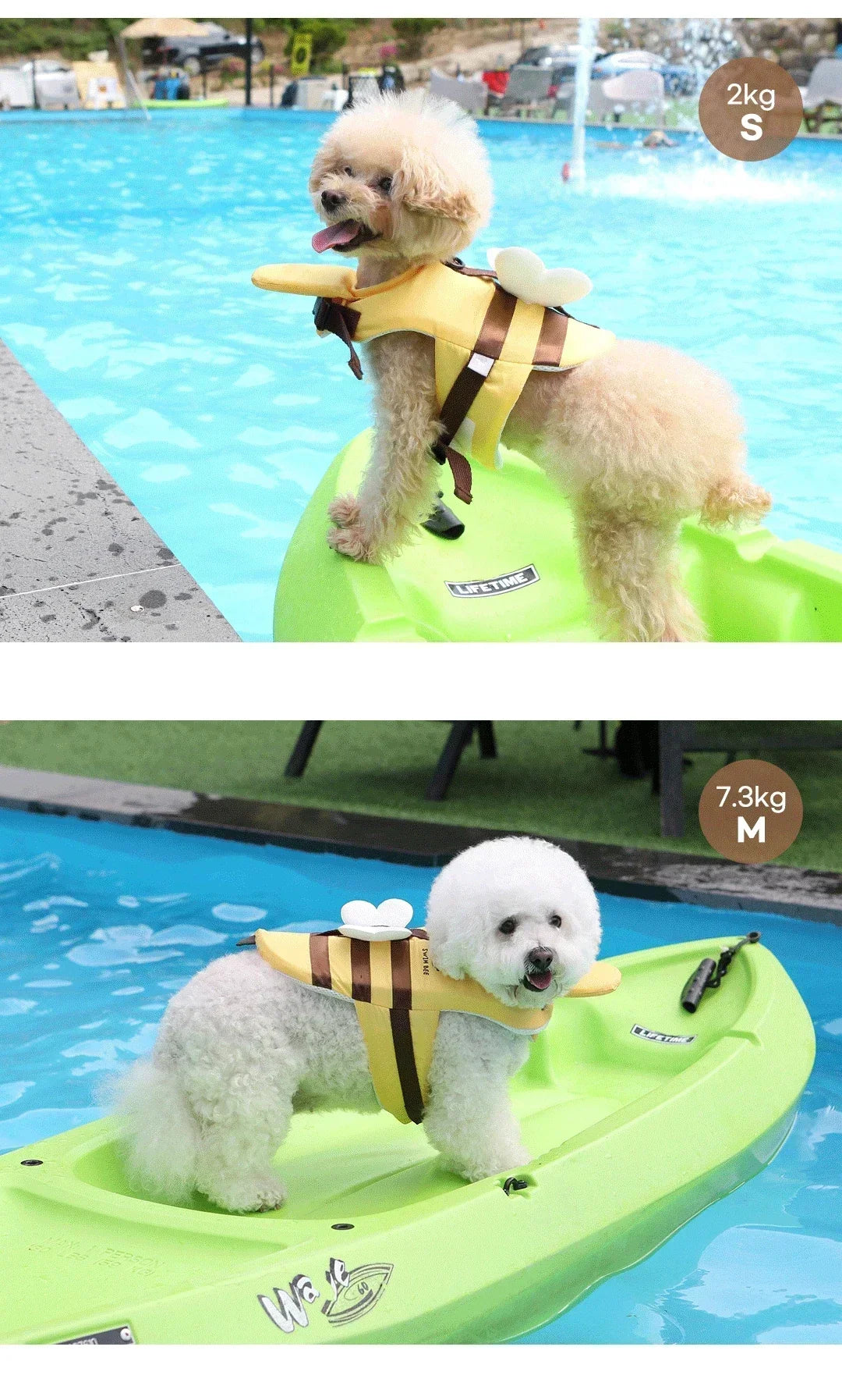 2025 Summer Dog Swimsuit & Life Jacket - Cute Bee Swim Vest, Waterproof Pet Safety Harness for Pool/Beach, Puppy Swimwear