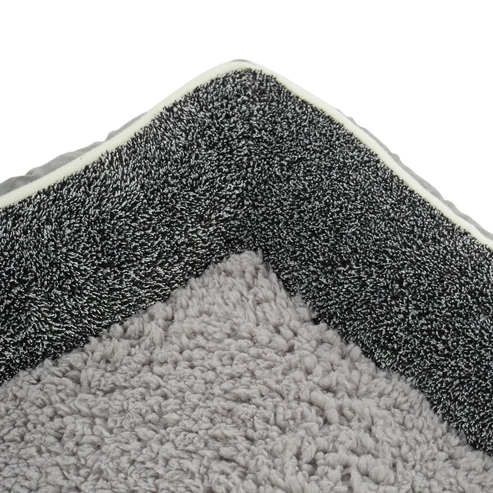 Voltsify Anti-Slip Orthopedic Pet Bed with Removable Zipper Cover, Elevated Pillow Support, High-Density Sponge & EPE Foam
