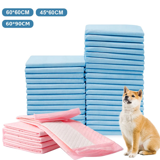 50pc Pet Diaper 60*90cm  60*60cm Dogs Diapers Disposable Puppy Training Pee Pads Quick Dry Surface Mat Clean Cushion Dog Supplie