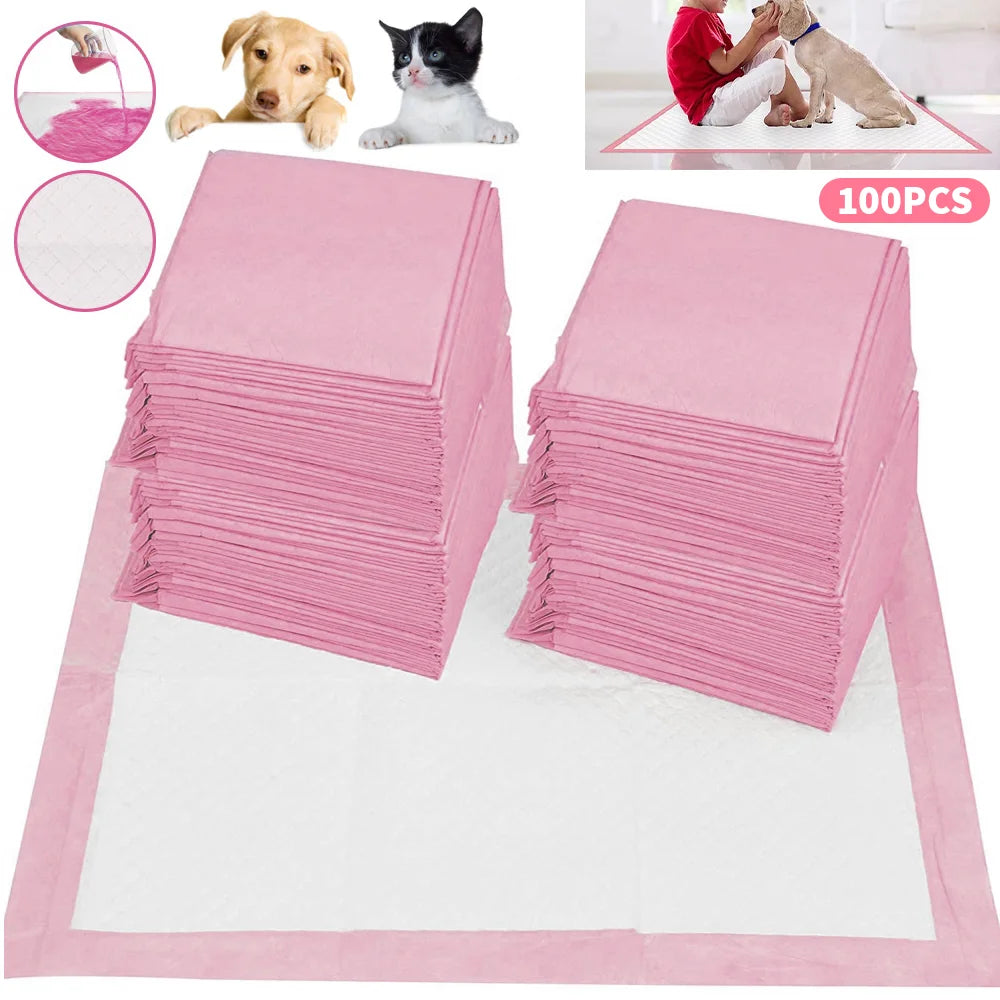 Pets Disposable Training Pads, Super Absorbent Pet Diapers, 5layer Efficient Water Absorption Design, Dog Cat Disposable Pee Pad