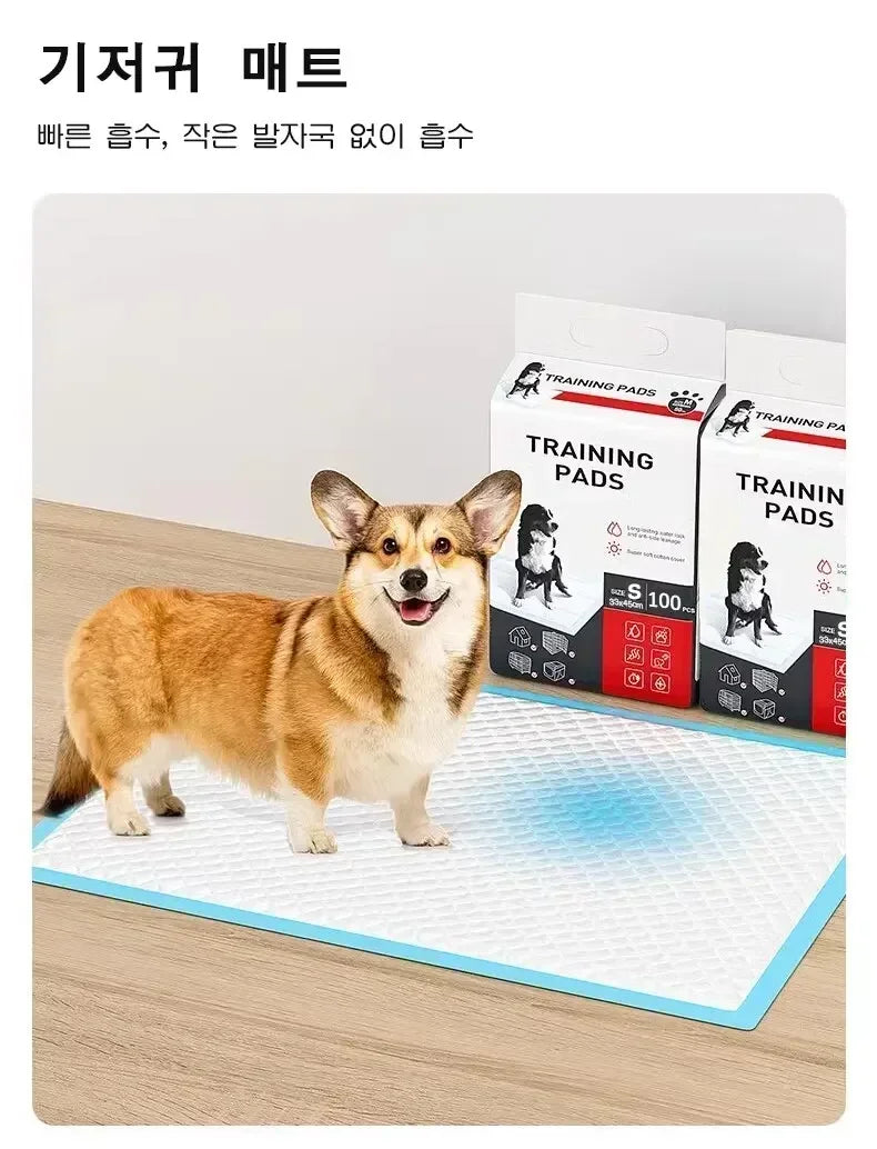 100 Ultra-Absorbent 90x60cm Quick-Dry Puppy Training Pads for Dogs, Nonwoven Fabric Pet Pee Pads for Effective Housebreaking