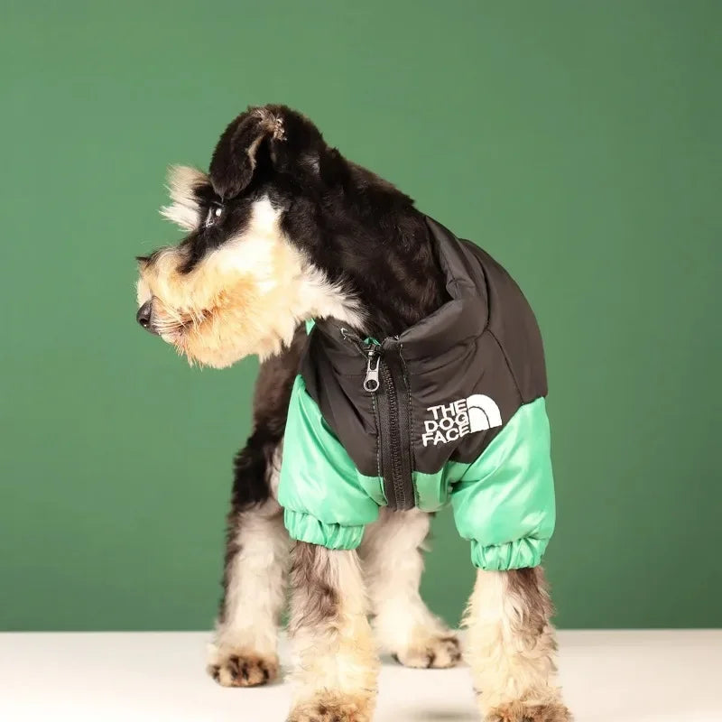 The Dog Face Winter Pet Dog Down Jacket Clothes for Small Medium Dogs Warm Thick White Duck Down Vest French Bulldog Puppy Coat