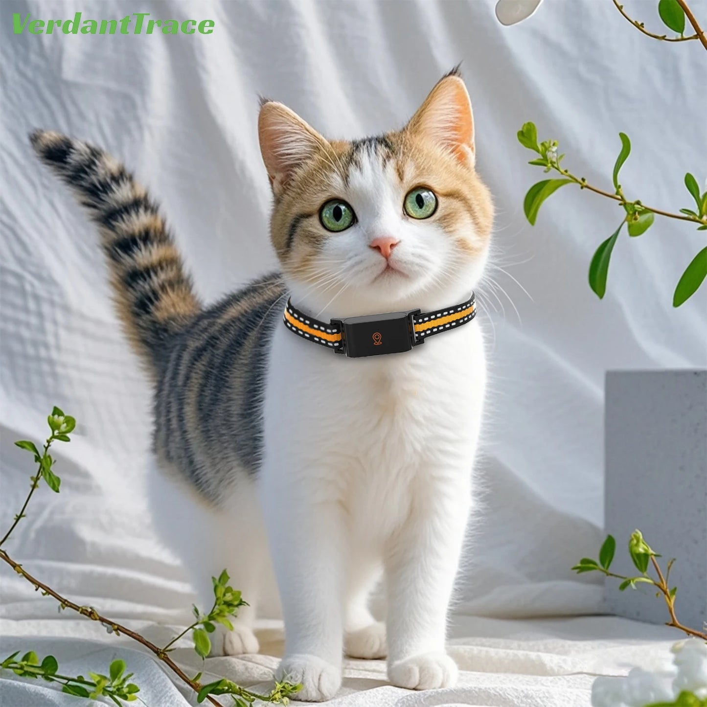 VerdantTrace IP67 Waterproof 4G GPS Animal Tracker Collar Anti-Lost Real Time Tracking Dog Cat Locator Pet Fashion Neck Collar