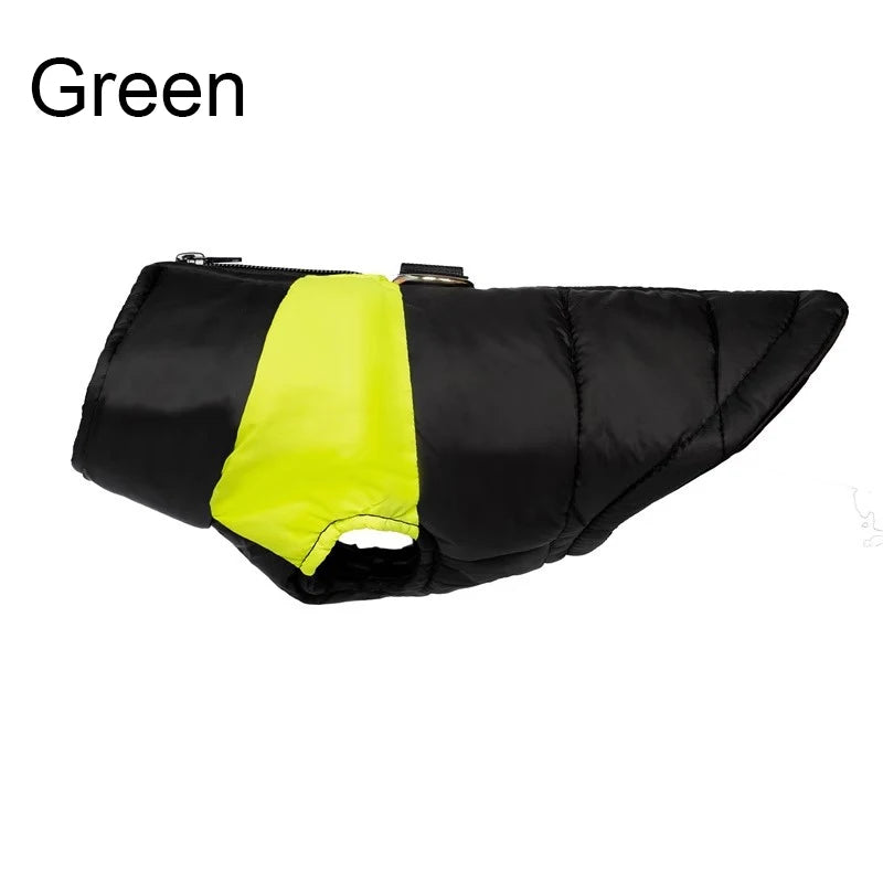 Waterproof Pet Dog Puppy Vest Jacket Winter Warm Dog Clothes Waterproof Pet Vest Zipper Jacket Coat For Small Medium Large Dogs